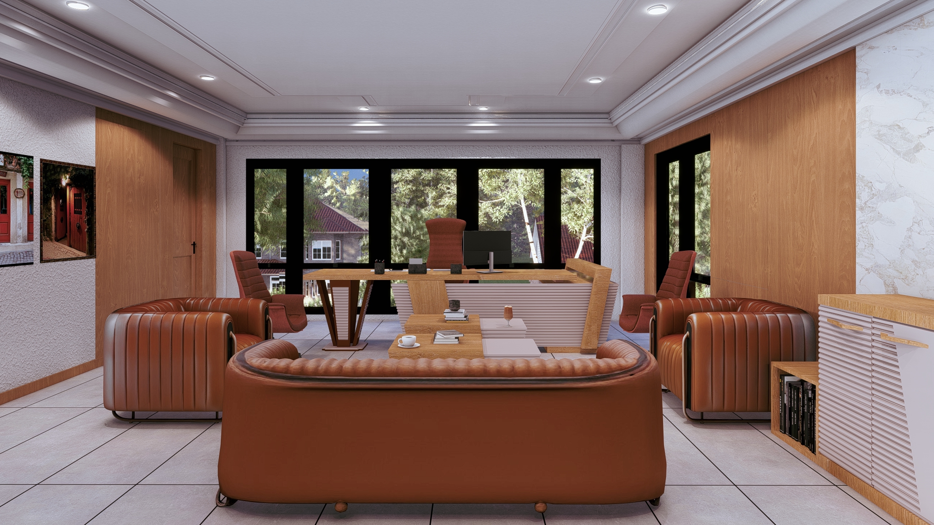 YÖNETİCİ OFİSİ İÇ MEKAN TASARIMI